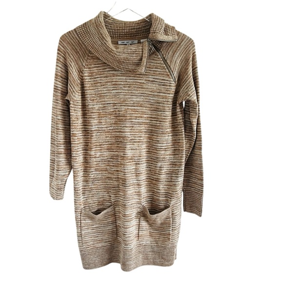 Eight Eight Eight Tan Cowl Neck Sweater - Picture 1 of 5